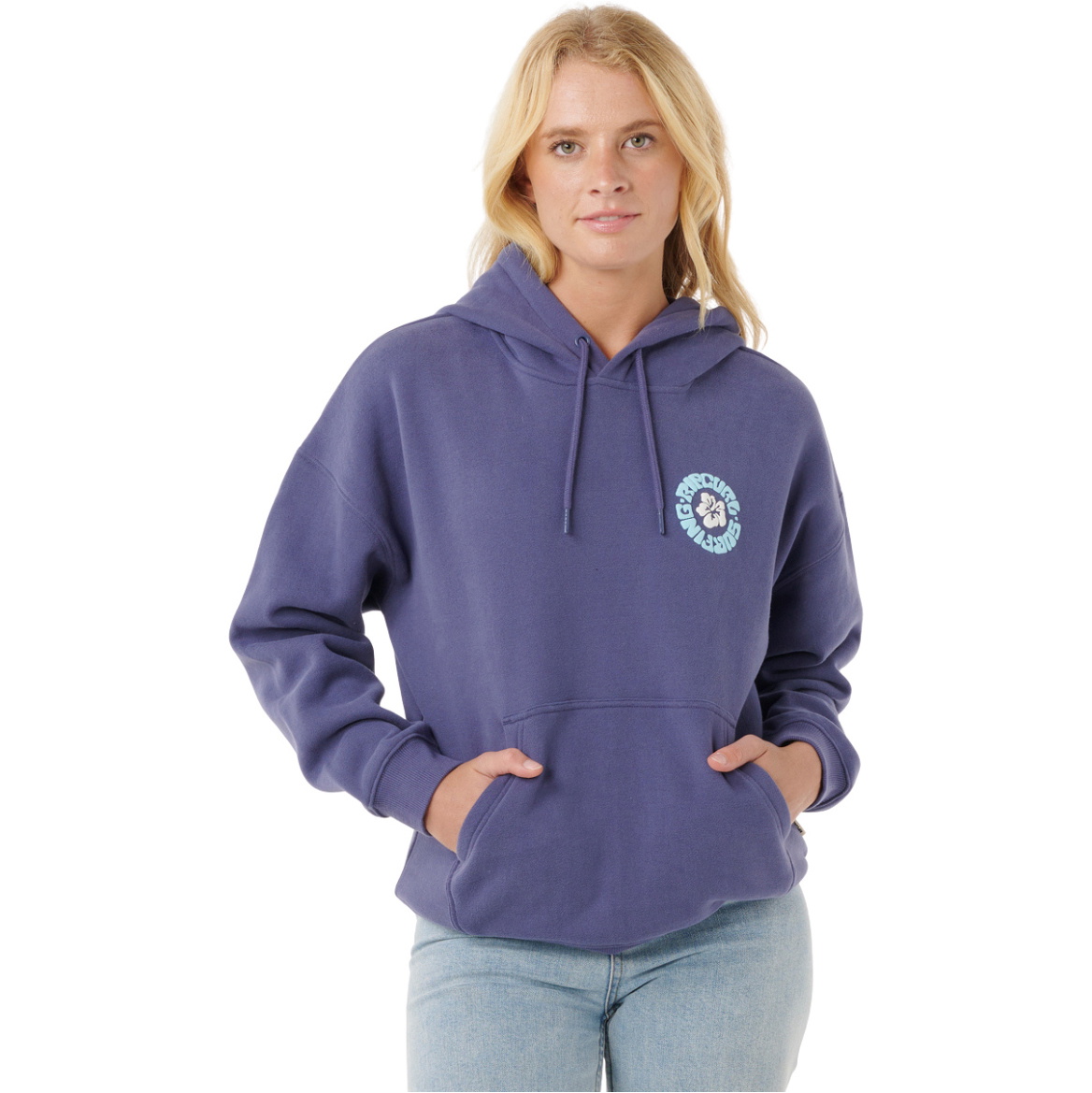2025 Rip Curl Womens Surf Puff Heritage Hoodie 0A0WFL - Navy